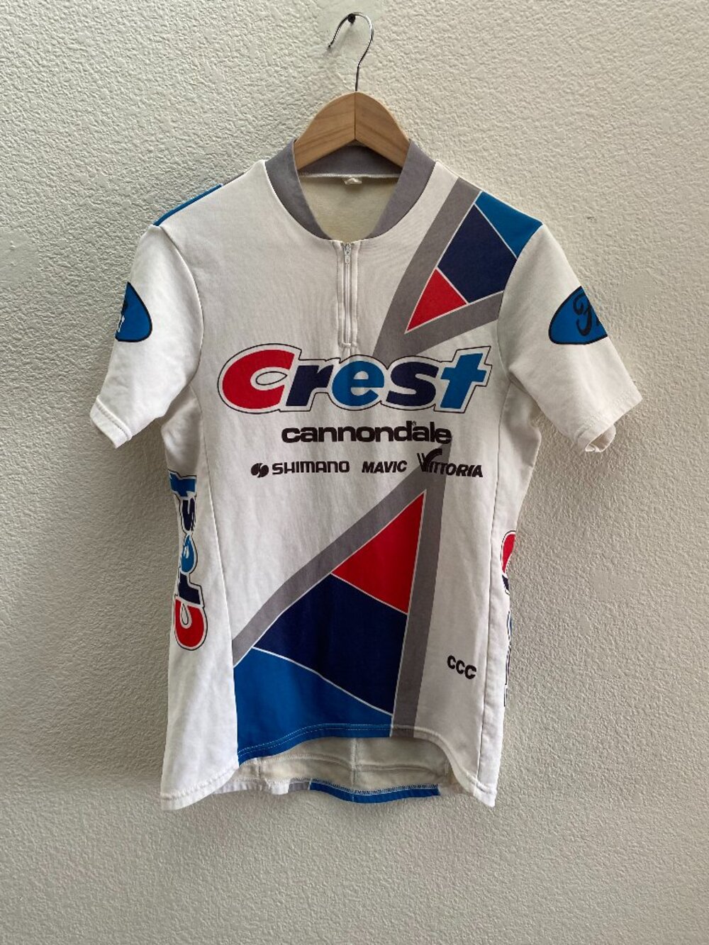 Vintage Men's Cannondale Crest Jersey Large Biking Cycling Made In USA Pullover